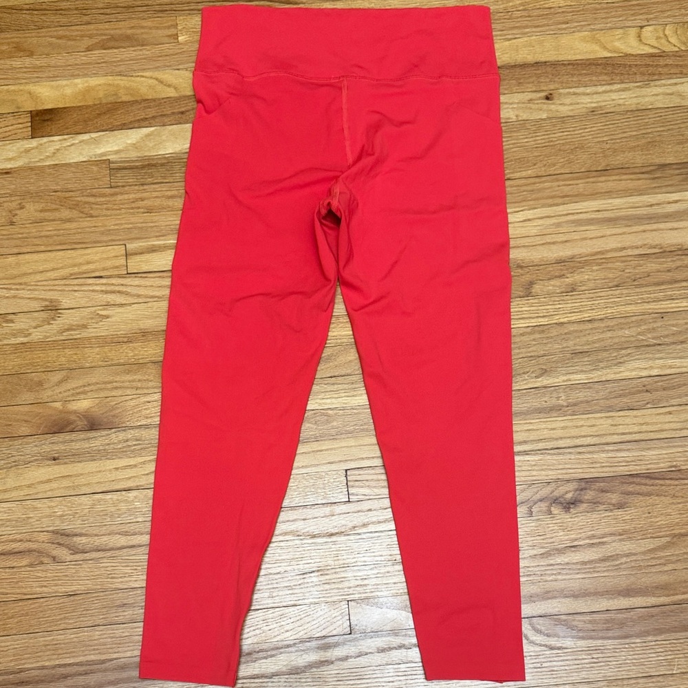 Women’s Red High-Waist Active Leggings